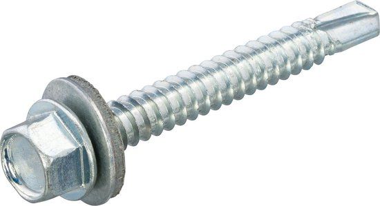 Dak & Gevel Bol Dak en gevelplaatschroef 6.5x32mm Zeskant Staal 100 stuks