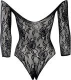 Le Désir by Shots Shots Video B.V. Wonder Rhinestone Bodysuit - One Size - Black