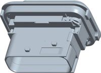 TE Connectivity 1-1564526-1 Boîtier femelle (carte) HDSCS, MCP Nombre total de pôles : 18 Contenu : 1 pièce(s)