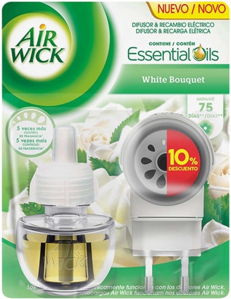 Air Wick White Bouquet Elektrische Luchtverfrisser en Navulling