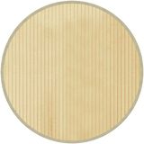 vidaXL - Tapis - rond - 60 cm - bambou - naturel clair