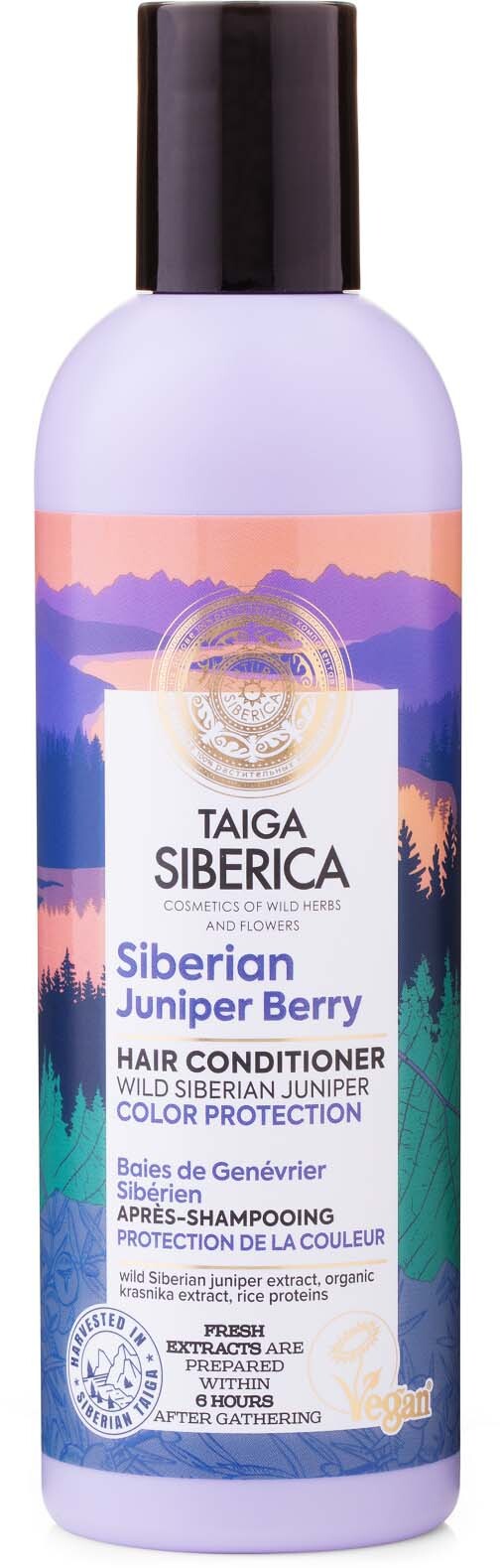 Natura Siberica Taiga Siberica Siberian Juniper Berry vegan conditioner voor gekleurd haar met Siberian Juniper Berry Colour Protection 270ml