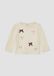s.Oliver T-shirt beige clair coton jersey col rond manche courte impression unisex enfants 92
