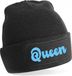 Bellatio Decorations Wintersport muts volwassenen - Queen - zwart - glitter - Apres ski beanie