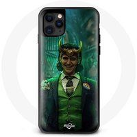 Maniacase Etui voor iPhone 12 Pro Loki Thor Ragnarok met Helm Poster Karakterreeks Seizoen 1