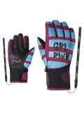 Ziener Liwa skihandschoenen voor meisjes, wintersport, waterdicht, Primaloft, modieus