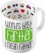 Bellatio Decorations Mok voor Papa - Groen - Keramiek - 300 ml