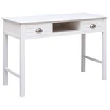 Maison Exclusive - Bureau blanc 110 × 45 × 76 cm en bois