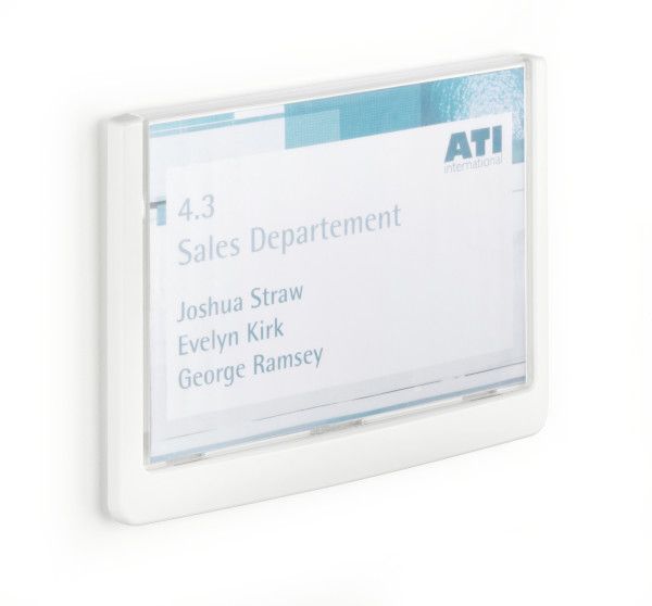 Durable Click Sign Deurnaamhouder - Wit - 1 Stuk