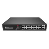 Atlantis Land NetPower G18PoE16 Unmanaged Fast Ethernet (10/100) Power over Ethernet (PoE) Noir