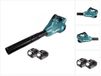 Makita DUB 362 F accu bladblazer 2x18V + 2x accu 3.0Ah - zonder lader