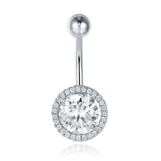 Cilla Jewels Cilla Navelpiercing van Titanium - Bling Zilver