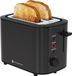 KitchenBrothers Broodrooster - BPA-vrij - Retro - Toaster - 6 Instelbare Roosterstanden - 2 Extra Brede Sleuven - 820W - Gunmetal/Zwart - RVS