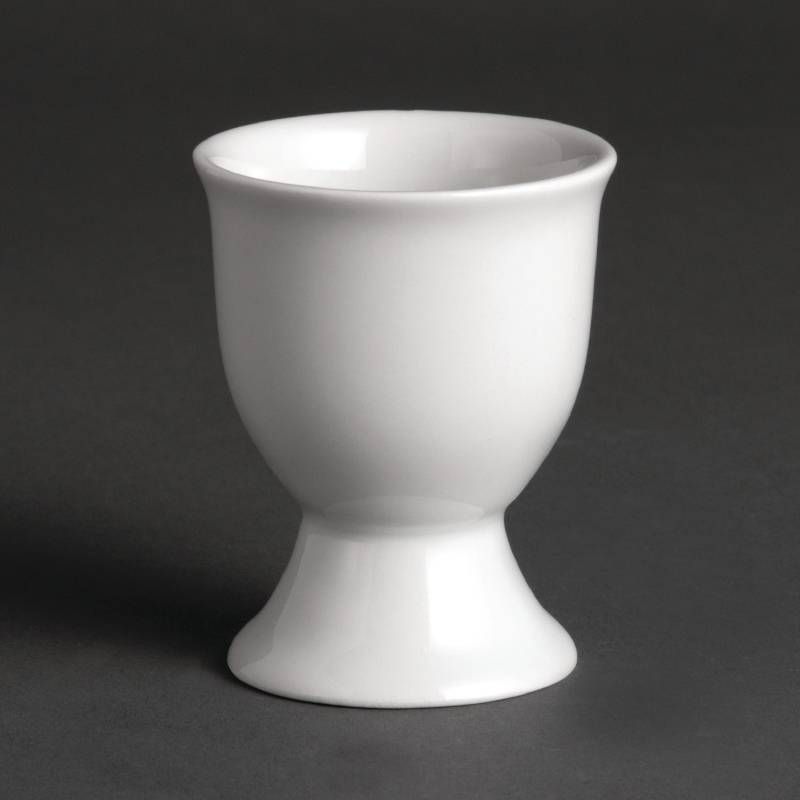 Olympia Eierdop Wit Porselein 5 x 8 cm 12 stuks