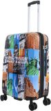 Saxoline The Big Apple Harde koffer / Trolley / Reiskoffer Medium Printed