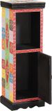 vidaXL Ladekast Multikleur Massief Mango Hout 30 x 30 x 90 cm