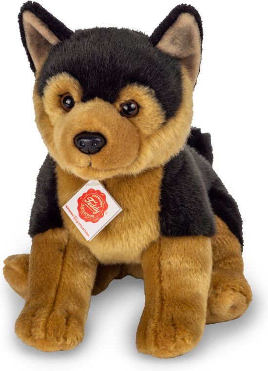 Teddy-hermann Hermann Teddy Herdershond Knuffel - 30 cm - Bruin/Zwart