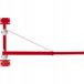 VEVOR Elektrische Takelsteunarm 300kg Draagvermogen Takelhouder Zwenkarm Met Stang Takelframe Van Staal, 180° Draaibaar Steigertakel Hefarm Liertakelarm voor Werkplaatsgarage.Kabeltakel
