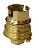 Tibelec 836930 messing dopsleutel, met draaddoorvoer + binnenring, 10 x 1 B22d brons