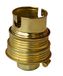 Tibelec 836930 messing dopsleutel, met draaddoorvoer + binnenring, 10 x 1 B22d brons