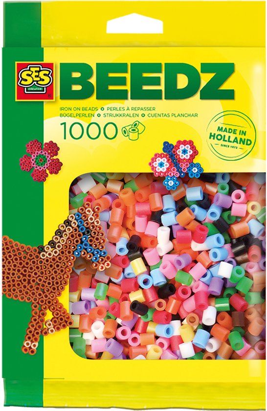 SES Creative Beedz Mix Basis Strijkkralen - 1000 Stuks