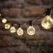Guirlande lumineuse de 10 boules, LED blanc chaud, 2 mètres, à énergie solaire