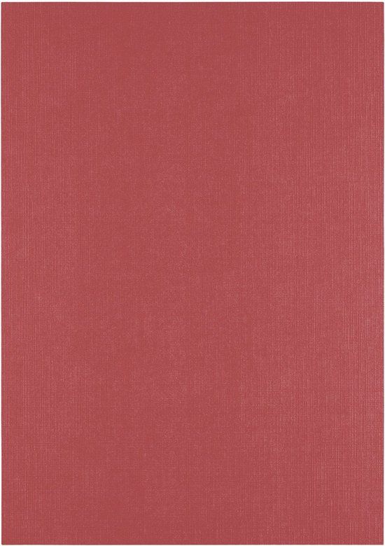 Florence Cardstock Linnenkarton - Cassis (Rood) - Gekleurd Papier - A4 - 100 vellen - Textuur - 250 g