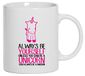 Grappige Always be a Unicorn koffiemok, grappig, één maat, wit