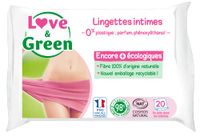 Love & Green Milieuvriendelijke reinigingsdoeken, 20 doeken, Cosmo Natural gecertificeerd door Ecocert en FSC