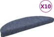 vidaXL - Trapmatten - Zelfklevend - 10 stuks - 56x17x3 cm - Blauw