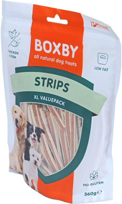 Boxby Strips - Kip & Vis - 3 x 100 g