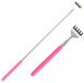 Merkloos / Sans marque Koopman International Uitschuifbare ruggenkrabber - 2x - 20 tot 65 cm - Roze - metaal