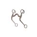 Pool's Mors western snaffle pour cheval à port moyen en acier inoxydable