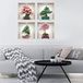 3D-muursticker Bonsai der 4 seizoenen 3D-muursticker voor kinderkamer, woonkamer, volwassenen, 60 x 60 cm
