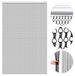 Moustiquaire de porte avec chaîne, noir, 90x210 cm, aluminium, moustiquaire