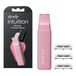 Wilkinson Sword Intuition Beauty Pocket Razor, scheermes met dop en 3 reservemesjes
