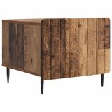 vidaXL Salontafel met lade Oud hout 49 x 50 x 42 cm Bewerkt hout