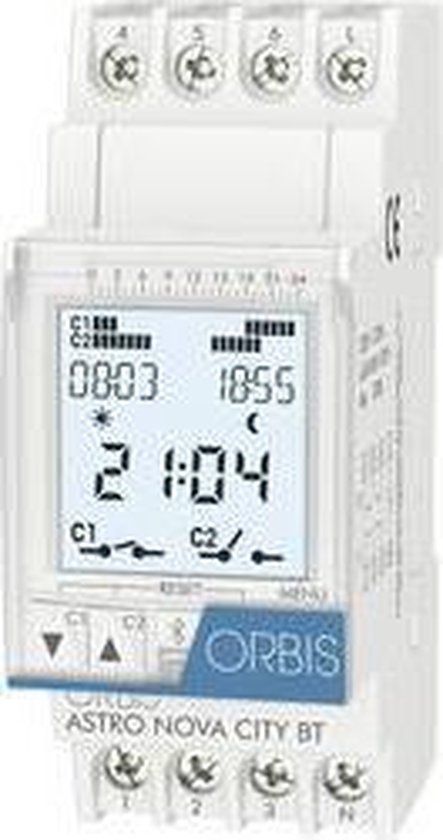 ORBIS Zeitschalttechnik Orbis ASTRO NOVA CITY 230 V DIN-rail schakelklok Digitaal