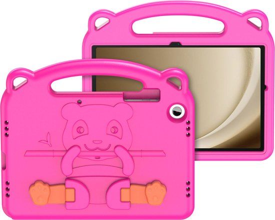 Dux Ducis Panda kidsproof backcover met standaard voor de Samsung Tab A9 / A7 Lite - Roze