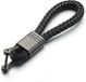 LGT JWLS Lookinggoodtoday Koord Sleutelhanger Gevlochten Zwart Leer Metaal