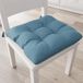 PETTI Artigiani Italiani - Zitkussen voor keukenstoel, set van 6 kussens voor keukenstoelen, van katoen met linten, Avion, 100% Made in Italy