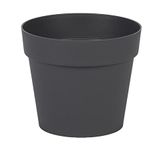 EDA Plastiques 13608 G.ANT SX15 Toscane bloempot, kunststof, 13,6 x 13,6 x 11,6 cm, antraciet