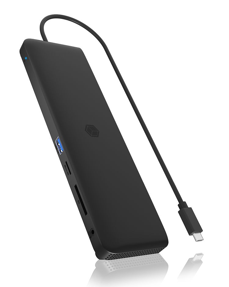 ICY BOX IB-DK2116-C Docking Station - USB-C - Zwart