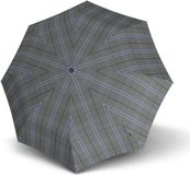 Knirps T.200 Medium Duomatic Check Grey Paraplu