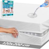 Litalente LitaLife B.V. Luxe Waterdichte Matrashoes Met Rits - Matrasvernieuwer 120 x 200 cm - Anti Bedbug - Allergie, Huisstofmijt en Antibacteriële - 100% Waterdichte en Bedwantsbestendige Matrasbeschermer Molton - Ritssluiting - 120x200 cm