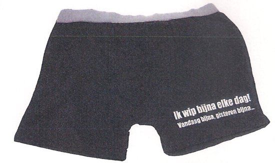 Gifa humor - boxershort - ik wip bijna elke dag Vandaag bijna â€¦- one size