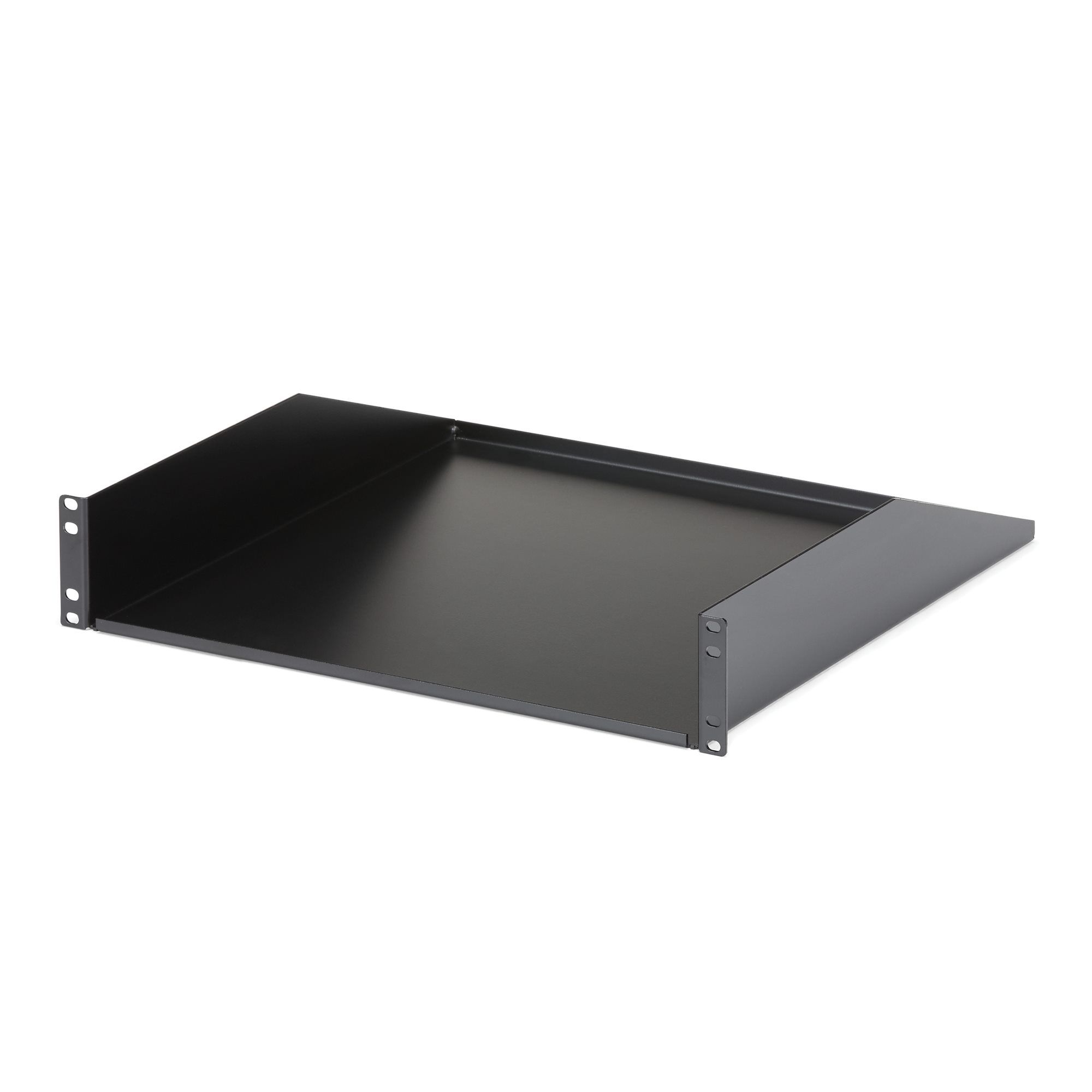 StarTech.com 2U Vrijdragende Plank - Serverrack - Zwart