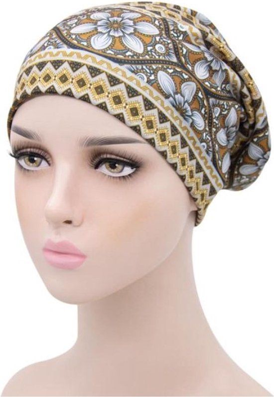 Johnson Headwear Elyn Chemo Cap - Women's Beanie - Silk - Gold/Brown