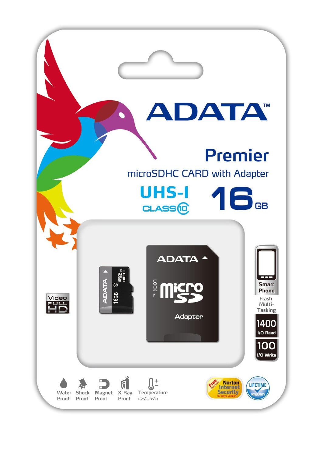 Adata Premier microSDHC UHS-I U1 Class10 16GB