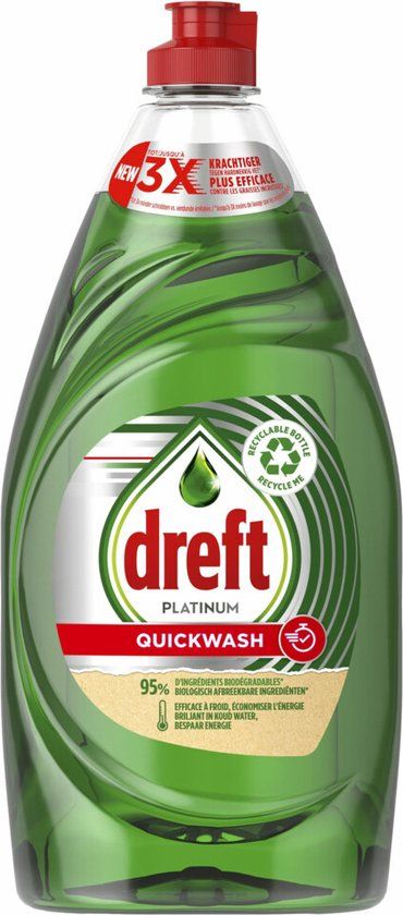 Dreft Platinum Quickwash Afwasmiddel Original 780 ml